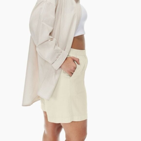 Aritzia Wilfred Free Nova 7" Boxer Shorts High Rise waist  Linen Cotton Size XS - Picture 10 of 15